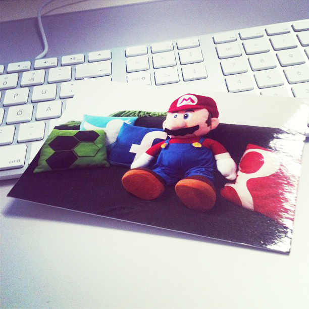 petesso-Mario Postkarte