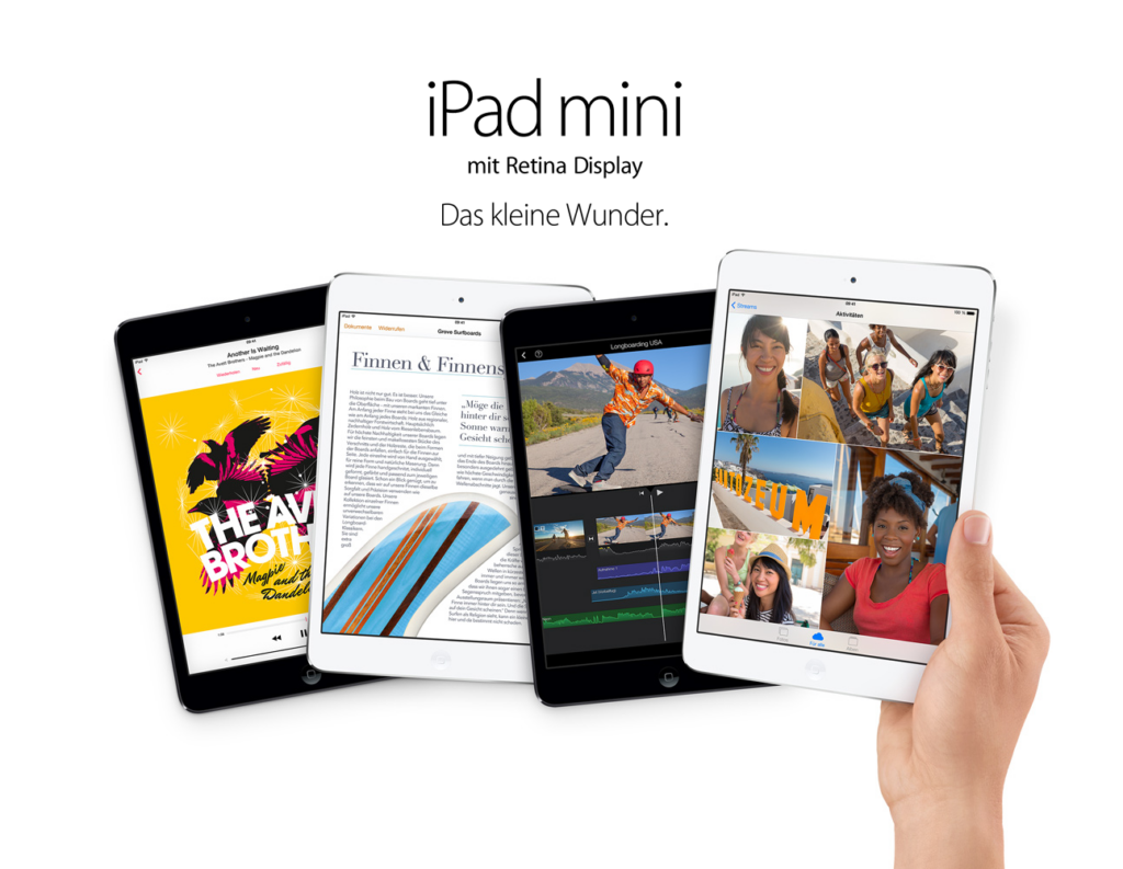 Das iPad Mini 2 hat nun endlich auch das langersehnte Retina Display
