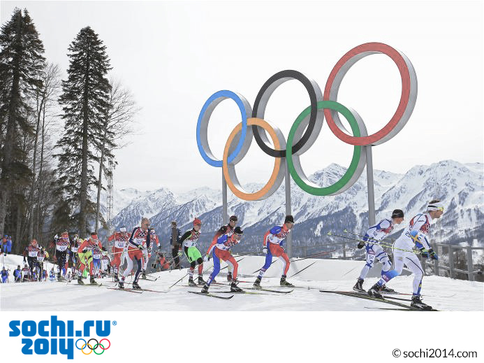 Die olympischen Spiele 2014 in Sochi.