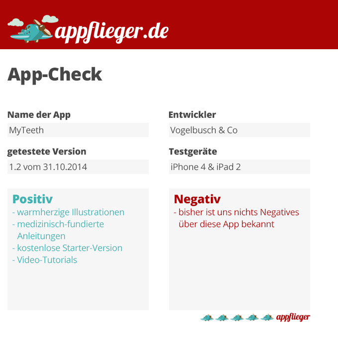appflieger App-Check MyTeeth