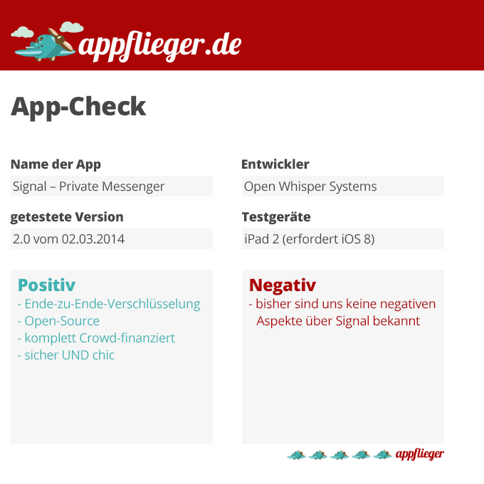 appflieger App-Check Signal